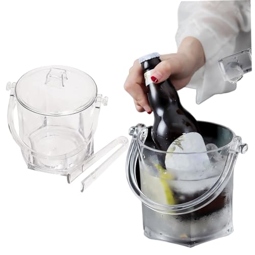 Eiseimer mit Zunge transparente Acryl -Champagner Eimer trinken Kühler Eimer für Bierweinpartys Style2 .. von OnIUeZky