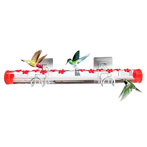 Fenster Hummingbird Feeder Bird Feeding Station mit 12 Fütterungshäfen und Vogellebensraum Rasse rot 15, 7 Zoll ... Fenster Hummingbird Feeder Bird Feeding Station mit 12 Fütterungshäfen und Vogellebensraum Rasse rot 15, 7 Zoll ... von OnIUeZky