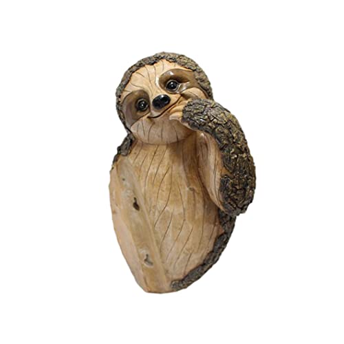Gartenbaum Gesicht Ornamente Faultierstatue Baum Hugger Dekoration Tierskulptur. von OnIUeZky