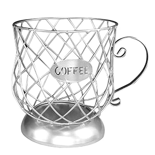Kaffeeschotenhalter K Cup Storage Back Form Kaffeekapsel Behälter Organizer für Counter Bar Silber.. von OnIUeZky