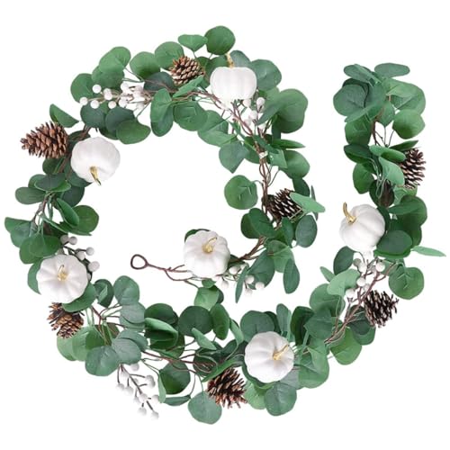 OnIUeZky 1pc Herbst Herbst weiße Kürbis Girland von OnIUeZky