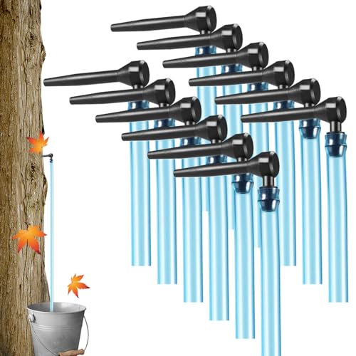 OnIUeZky Ahornsirup-Zapfhähne mit 24-Zoll-Röhrchen 12 Maplesirup-Kit-Kit-Nahrungsmittel-Nahrungsmittel-Grade-Maple-Sirup-Kit-Kit L-förmige Baumhähne für Sirup Ahornsirup-Lieferungen von OnIUeZky