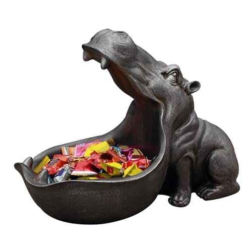 OnIUeZky Big Mund Hippo Key Bowl Harz Hippopotamus Originament Schlüsselhalter Gericht Organisator Geschenk Home Decor für Münzschmuck Desktop Aufbewahrung Silber... OnIUeZky Big Mund Hippo Key Bowl Harz Hippopotamus Originament Schlüsselhalter Gericht Organisator Geschenk Home Decor für Münzschmuck Desktop Aufbewahrung Silber... von OnIUeZky