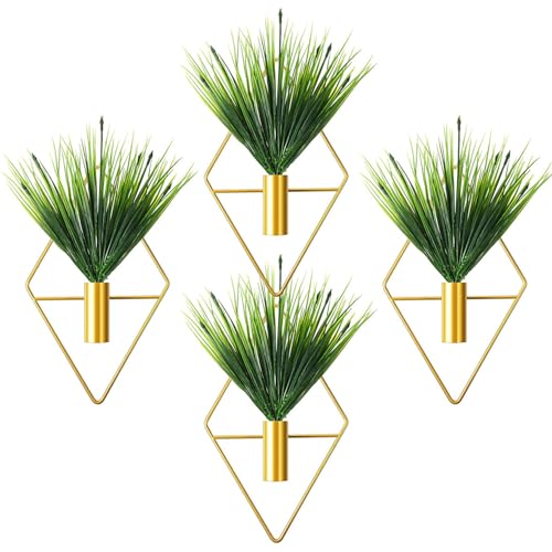 OnIUeZky Goldene Wanddekoration Diamantform hängende Pflanzer 4PCS Künstliche Pflanzen Geometrische Wanddekoration für Wohnzimmer Häuserbüro .. OnIUeZky Goldene Wanddekoration Diamantform hängende Pflanzer 4PCS Künstliche Pflanzen Geometrische Wanddekoration für Wohnzimmer Häuserbüro .. von OnIUeZky