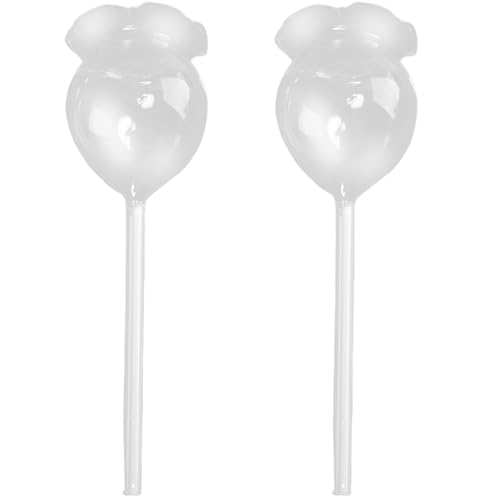 OnIUeZky Pflanzenwässerung Globes 2pcs Rose Form Glas Automatisch Pflanzen Wasserer Süß 10x3.2in Balkon Garten Selbstbewässerung Spikes für Bonsai Topf, transparent .. OnIUeZky Pflanzenwässerung Globes 2pcs Rose Form Glas Automatisch Pflanzen Wasserer Süß 10x3.2in Balkon Garten Selbstbewässerung Spikes für Bonsai Topf, transparent .. von OnIUeZky