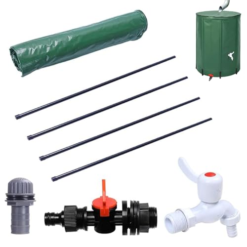 OnIUeZky Regenfass 13 Gallonen/50 l PVC Faltbares Regenwassersammlung Fass mit Zapfen und Überlaufloch Reißverschluss fein versiegelter Wasserspeichertank. OnIUeZky Regenfass 13 Gallonen/50 l PVC Faltbares Regenwassersammlung Fass mit Zapfen und Überlaufloch Reißverschluss fein versiegelter Wasserspeichertank. von OnIUeZky