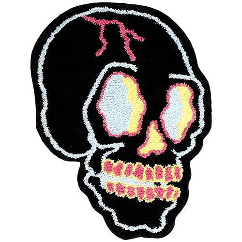 OnIUeZky Schädel Teppich Nicht-Schlupf-Halloween Gothic Teppiche 24x35 Zoll Horror Witchy Schädelbereich Teppich Schwarz Goth Bad für Wohnzimmer Schlafzimmer Halloween Dekor OnIUeZky Schädel Teppich Nicht-Schlupf-Halloween Gothic Teppiche 24x35 Zoll Horror Witchy Schädelbereich Teppich Schwarz Goth Bad für Wohnzimmer Schlafzimmer Halloween Dekor von OnIUeZky