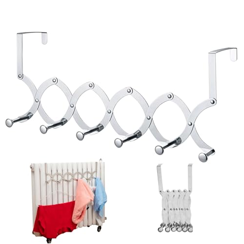 OnIUeZky Über Türhaken mit 6 Haken über Türhänger für Kühler hitzebeständige extra breite Haken für Kleidung, Handtücher, Socken, Hüte... OnIUeZky Über Türhaken mit 6 Haken über Türhänger für Kühler hitzebeständige extra breite Haken für Kleidung, Handtücher, Socken, Hüte... von OnIUeZky