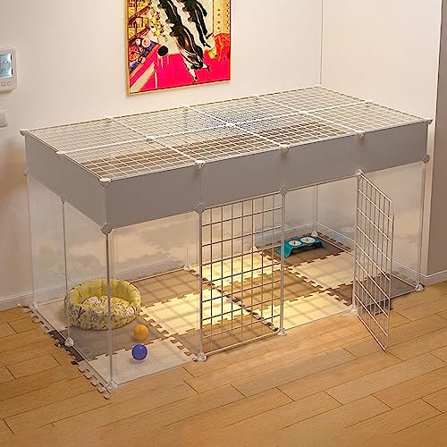 Hundekäfig – Hundelaufstall, Hundegehege, Kaninchenkäfig, Hasenkäfig, DIY-Kleintierkäfig, tragbarer Drahtzaun for kleine Tiere, Welpen, Kätzchen und Kaninchen, Hofzaun for den Innen- und Außenbereich Hundekäfig – Hundelaufstall, Hundegehege, Kaninchenkäfig, Hasenkäfig, DIY-Kleintierkäfig, tragbarer Drahtzaun for kleine Tiere, Welpen, Kätzchen und Kaninchen, Hofzaun for den Innen- und Außenbereich von OnSaya