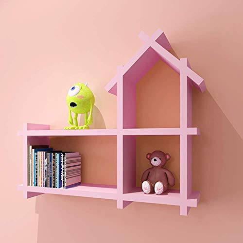 OnSaya Bücherregal Wände an der Wand Shees Kreatives kleines Hausschrank Eine Vielzahl von Farben zur Auswahl (Color : Pink) von OnSaya
