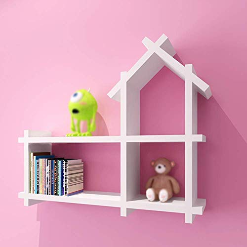 OnSaya Bücherregal Wände an der Wand Shees Kreatives kleines Hausschrank Eine Vielzahl von Farben zur Auswahl (Color : White) von OnSaya