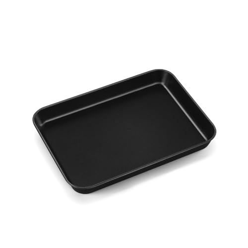 Backblech, Onader Karbonstahl Rechteckig Ofenblech, Kuchenblech mit Antihaftbeschichtung für Kochen Backen Servieren, Gesund & Robust, 23,7×17,7×2,5cm von Onader