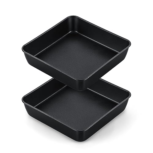 Onader Quadratische Auflaufform 2er Set, Antihaftbeschichtete Eckige Backform Edelstahl Kuchenform für Kuchen Brownies und Rösten, Gesund & Langlebig, Nicht für Heißluftfritteusen - 20cm Onader Quadratische Auflaufform 2er Set, Antihaftbeschichtete Eckige Backform Edelstahl Kuchenform für Kuchen Brownies und Rösten, Gesund & Langlebig, Nicht für Heißluftfritteusen - 20cm von Onader