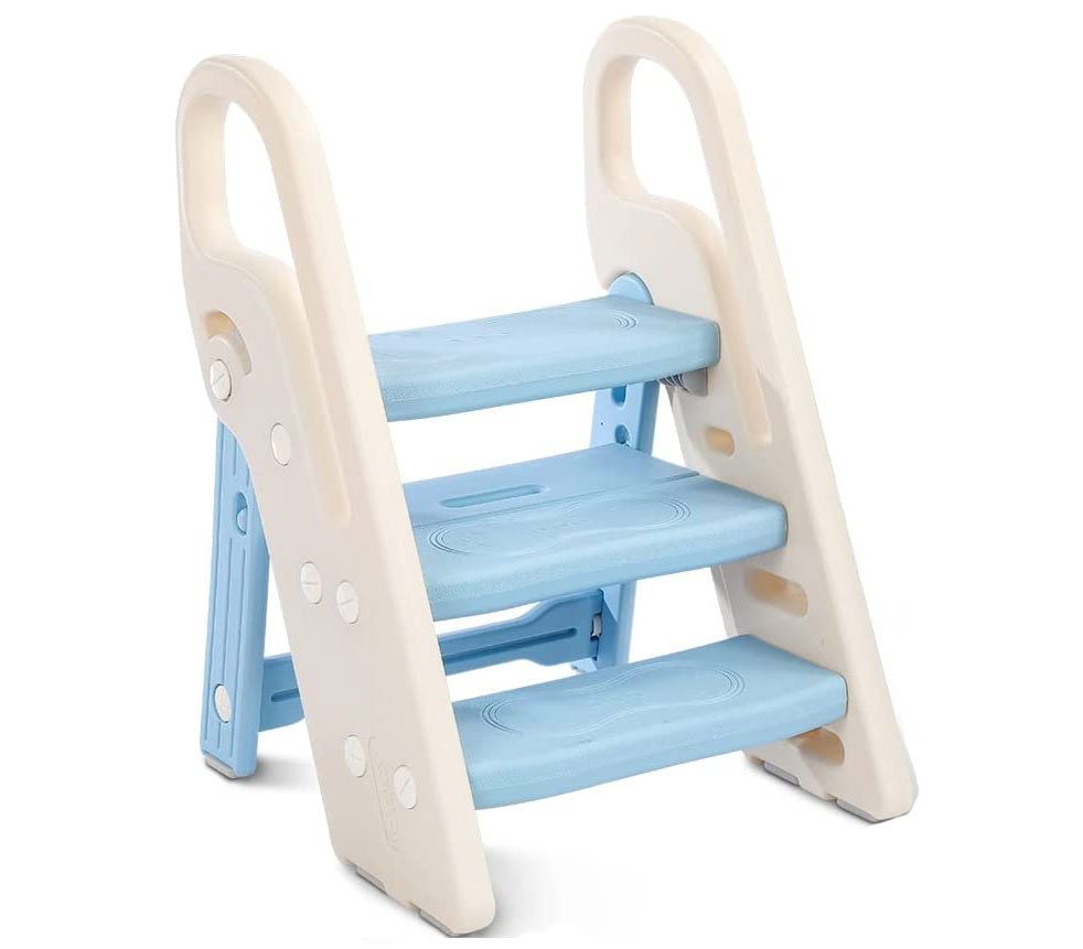 Onasti Baby-Toilettensitz Tritthocker für Kinder 3 Stufen Faltbar von Onasti