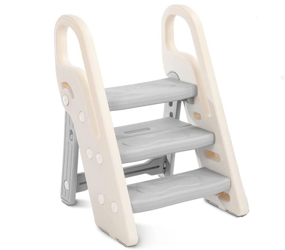 Onasti Baby-Toilettensitz Tritthocker für Kinder 3 Stufen Faltbar von Onasti