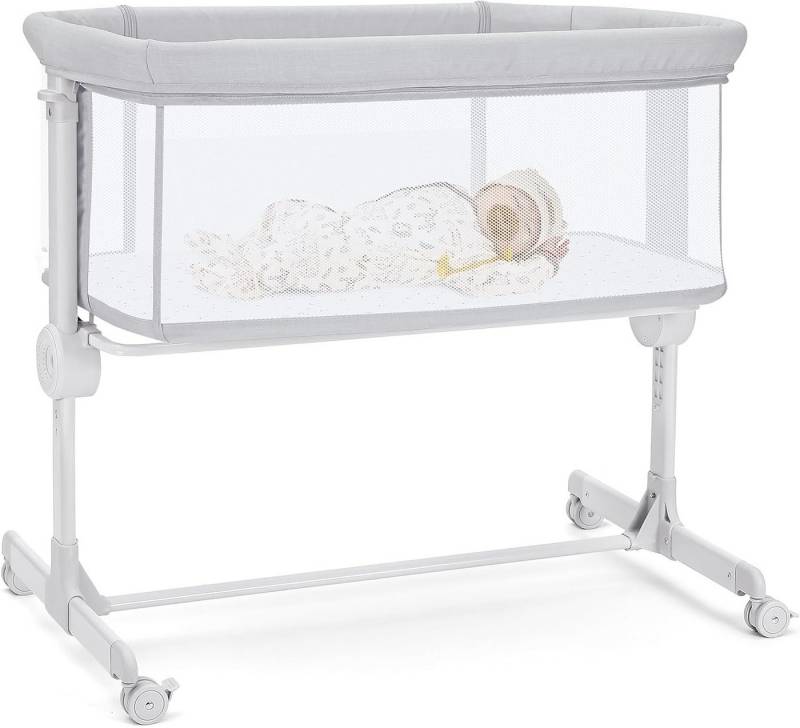 Onasti Beistellbett 2-in-1 höhenverstellbares Babybett mit Matratze von Onasti