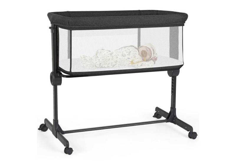 Onasti Beistellbett 2-in-1 höhenverstellbares Babybett mit Matratze von Onasti