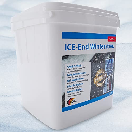 ICE-End Auftau Granulat | effektives Enteiser- Streumittel Alternative zu Streusalz | tierfreundlich & umweltschonend | bis zu 3 Tage langanhaltend schnee und eisfrei im Winter | Wirkt bis zu -50°C von Onbest