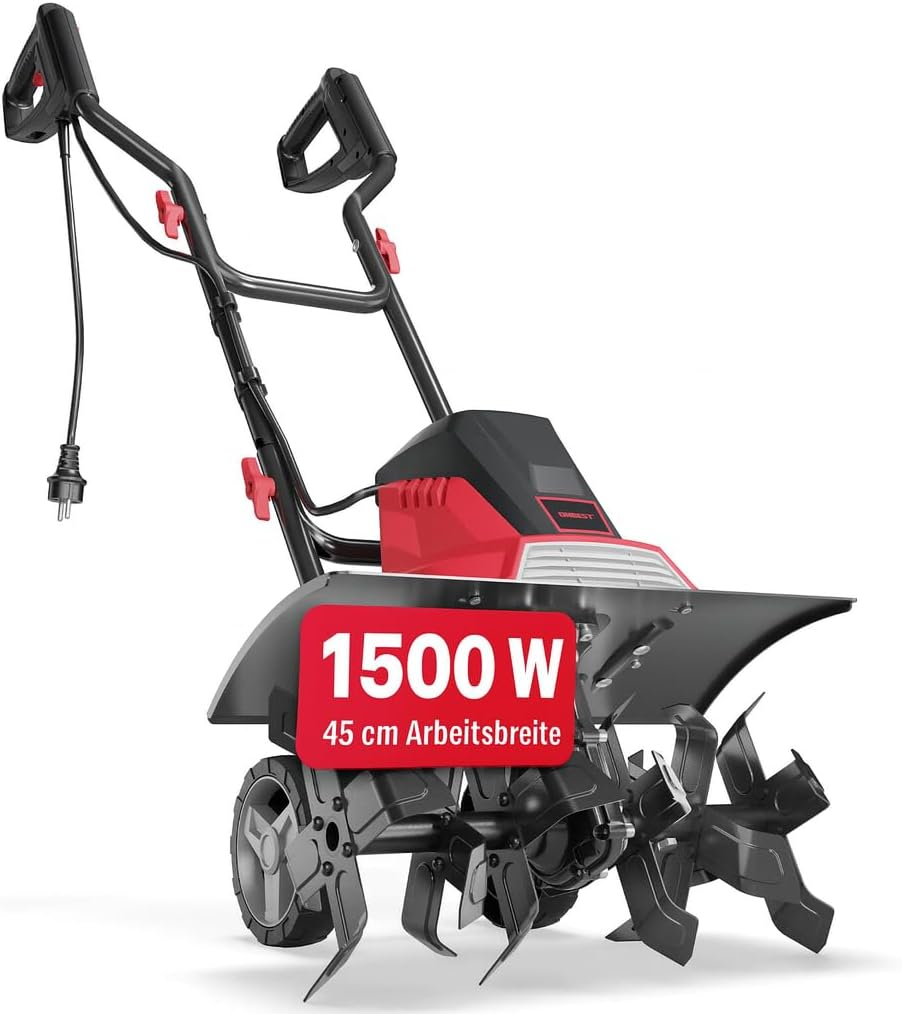 Onbest Elektro Gartenfräse Motorhacke Kultivator 45 Cm 1500 Watt 24 Messer Rot B-Ware Onbest Elektro Gartenfräse Motorhacke Kultivator 45 Cm 1500 Watt 24 Messer Rot B-Ware von Onbest