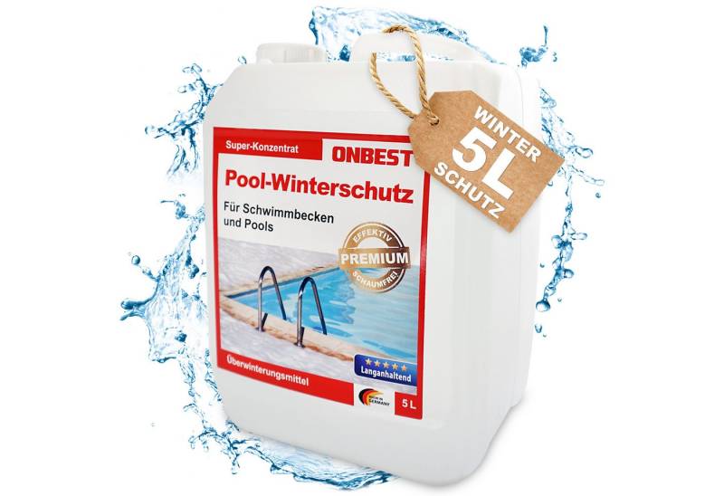 Onbest Poolpflege Pool Winterschutz gegen Algen, Schmutz, Ablagerungen, 3 Liter, 5 Liter, Made in Germany Onbest Poolpflege Pool Winterschutz gegen Algen, Schmutz, Ablagerungen, 3 Liter, 5 Liter, Made in Germany von Onbest
