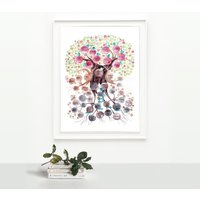 Benutzerdefinierte Aquarellfarbe Vom Stammbaum - Benutzerdefinierte Symbole Und Elemente Benutzerdefinierte Aquarellfarbe Vom Stammbaum - Benutzerdefinierte Symbole Und Elemente von OnceUponaPaper