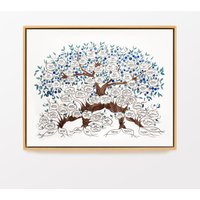 Personalisierte Traditionelle Stil Stammbaum Handgeschriebene Kalligraphie - Ancestry Tree Individuelle Namen Wanddekoration von OnceUponaPaper