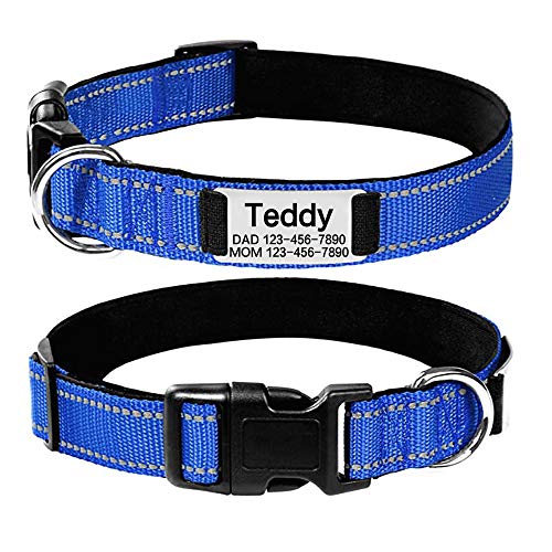 Oncpcare Personalisiertes Hundehalsband, reflektierend, personalisierbar, mit Name und Telefonnummer, verstellbare ID-Halsbänder für Hunde Oncpcare Personalisiertes Hundehalsband, reflektierend, personalisierbar, mit Name und Telefonnummer, verstellbare ID-Halsbänder für Hunde von Oncpcare
