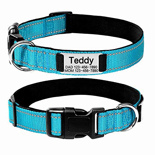 Personalisiertes Hundehalsband mit Namensschild, geräuschlos, individuelle Gravur, Haustier-ID-Tags, reflektierende Halsbänder, Training für kleine, mittelgroße und große Hunde Personalisiertes Hundehalsband mit Namensschild, geräuschlos, individuelle Gravur, Haustier-ID-Tags, reflektierende Halsbänder, Training für kleine, mittelgroße und große Hunde von Oncpcare