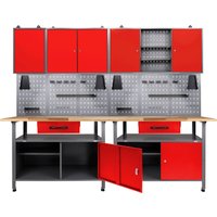 ONDIS24 Werkstatt-Set, 240 cm, mit 2 LED Lampen von Ondis24