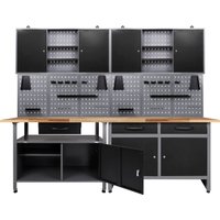 ONDIS24 Werkstatt-Set, 2x Werkbank, 2x Werstattschrank, 2x Lochwand ONDIS24 Werkstatt-Set, 2x Werkbank, 2x Werstattschrank, 2x Lochwand von Ondis24