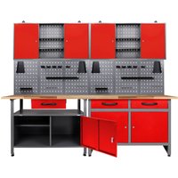 ONDIS24 Werkstatt-Set, 2x Werkbank, 2x Werstattschrank, 2x Lochwand ONDIS24 Werkstatt-Set, 2x Werkbank, 2x Werstattschrank, 2x Lochwand von Ondis24