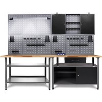 ONDIS24 Werkstatt-Set ""Erfinder"", (5 tlg.), Werkstatteinrichtung 240 cm - Arbeitshöhe 85 cm von Ondis24