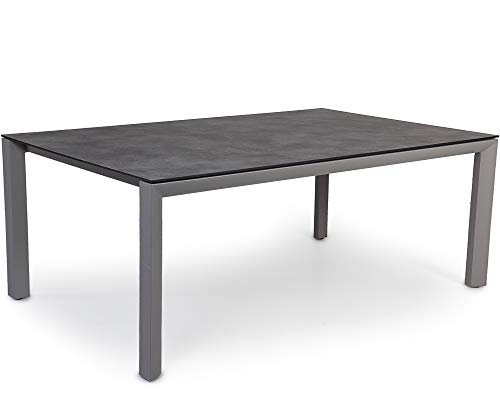 Ondis24 Gartentisch Greggia, Esstisch Aluminium/HPL, Balkontisch 220x95 cm, Terrassentisch 6-10 Personen, grau-anthrazit Ondis24 Gartentisch Greggia, Esstisch Aluminium/HPL, Balkontisch 220x95 cm, Terrassentisch 6-10 Personen, grau-anthrazit von Ondis24