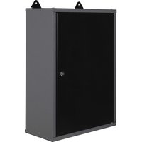 Ondis24 Hängeschrank, BxHxT: 42 x 60 x 20 cm, Metall, schwarz/grau von Ondis24