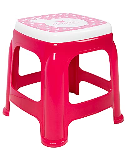 Ondis24 Stabiler Hocker mit Trittleiter Sitzhocker Badhocker sicherer Stand Garten-Hocker Aufstiegshilfe Prinzessin von Ondis24