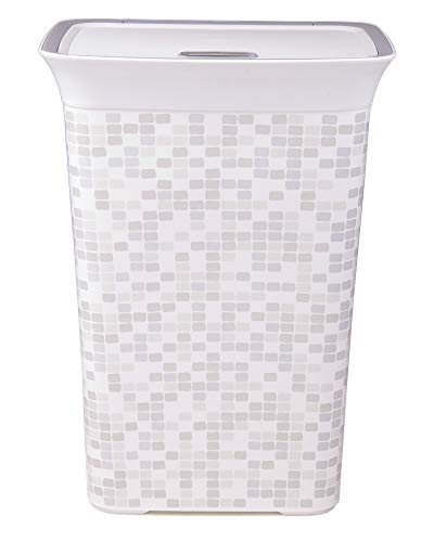 Ondis24 Wäschekorb Wäschetruhe Wäschesammler Wäschepuff Moda Mosaik 60 L von Ondis24