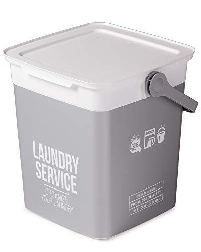 Ondis24 Waschmittelbox 9L, Waschmitteleimer leicht, Waschpulverbox tragbar, Waschmittelbehälter Henkel, Eimer mit Deckel (Service) von Ondis24