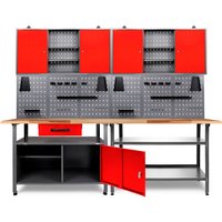 Ondis24 Werkbank »Nobbi + Klaus«, Nobbi + Klaus 240 cm Rot-Grau Ondis24 Werkbank »Nobbi + Klaus«, Nobbi + Klaus 240 cm Rot-Grau von Ondis24