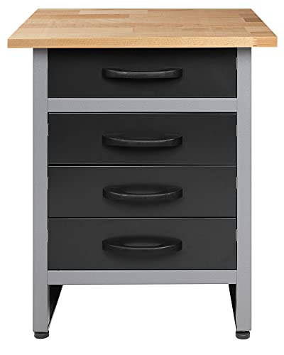 Ondis24 1026394097 Bernd-Arbeitsbank, grau, 60cm L x 60cm W x 85 cm H von Ondis24