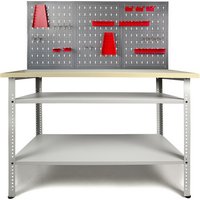 Ondis24 Werkstatt-Set »Basic Pro«, rot-grau, Metall Ondis24 Werkstatt-Set »Basic Pro«, rot-grau, Metall von Ondis24