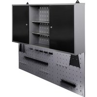 Ondis24 Werkstatt-Set »Joku«,  BxHxT: 120 x 120 x 20 cm, 2 Einlegeböden, grau von Ondis24