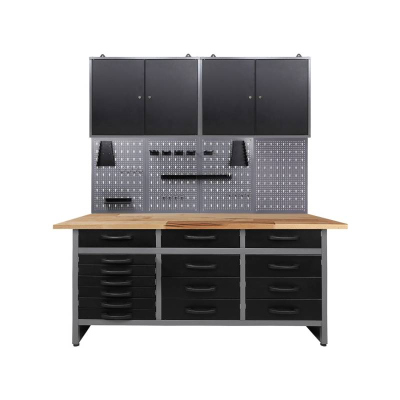 Ondis24 Werkstatt Set Konny 160 cm 2 Schränke Werkstatteinrichtung Werkbank von Ondis24