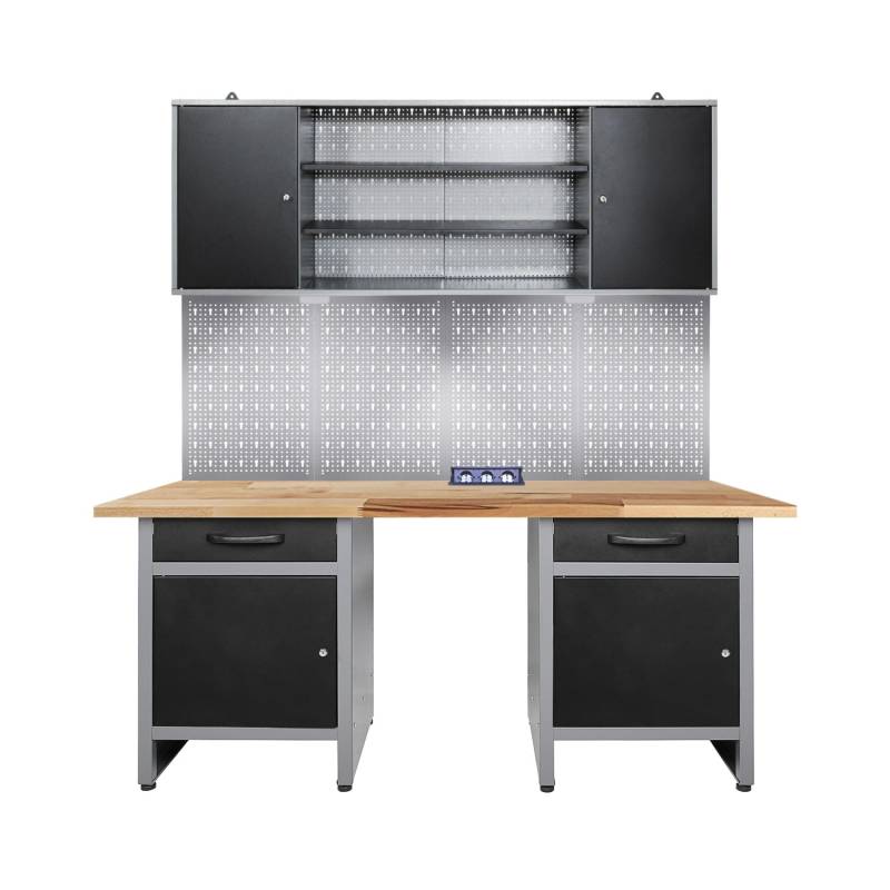 Ondis24 Werkstatt Set Wolle 160 cm Sitzraum LED Steckdosenleiste Werkstatteinrichtung Werkbank Ondis24 Werkstatt Set Wolle 160 cm Sitzraum LED Steckdosenleiste Werkstatteinrichtung Werkbank von Ondis24
