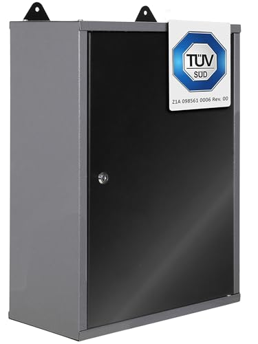 Ondis24 Werkstatt Hängeschrank Metall Werkzeugschrank abschließbar Grau Schwarz 42 cm - Tim von Ondis24