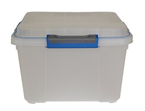 Ondis24 stabile Transportbox Lagerbox Werkzeugbox mit Dichtring im Deckel Multifunktionsbox Scuba M transparent von Ondis24