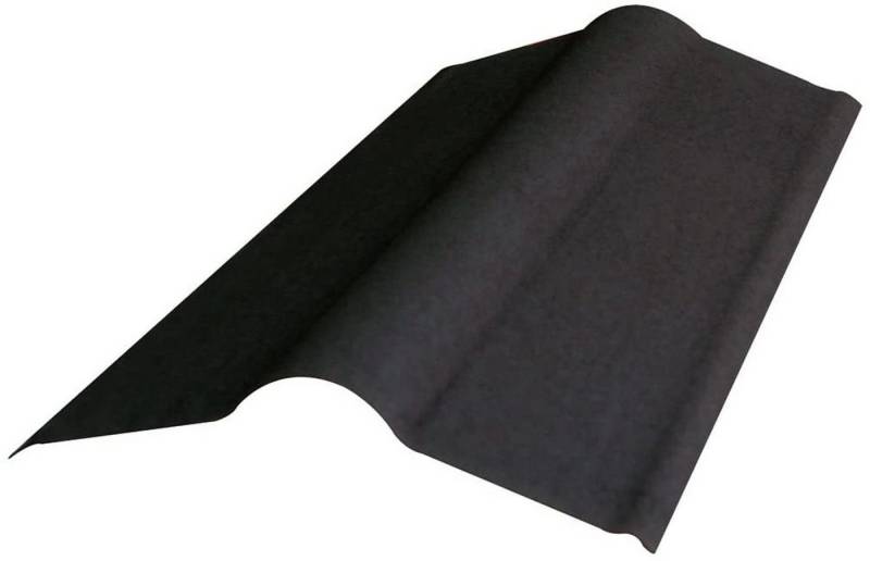 Onduline Dachpappe Firsthaube A100 Abschlussprofil Ortgang für Dachplatten, schwarz, (1-St), für Onduline Easyline Dachplatten von Onduline
