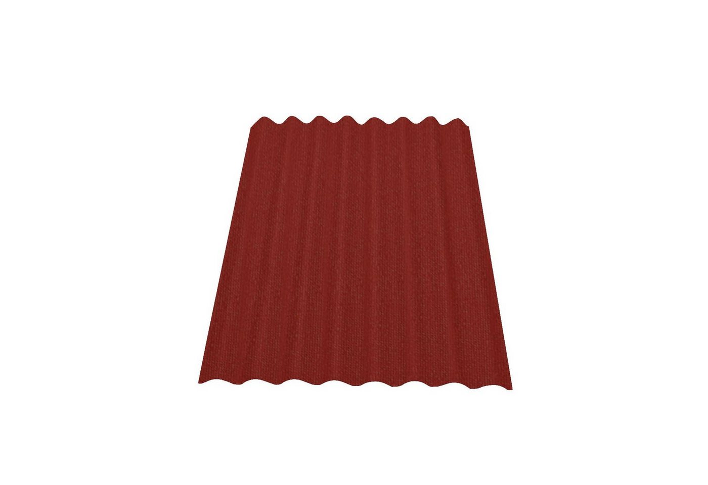 Onduline Dachpappe Onduline Easyline Dachplatte Wandplatte Bitumen Wellplatte 1x0,76m - rot, wellig, (1-St) von Onduline