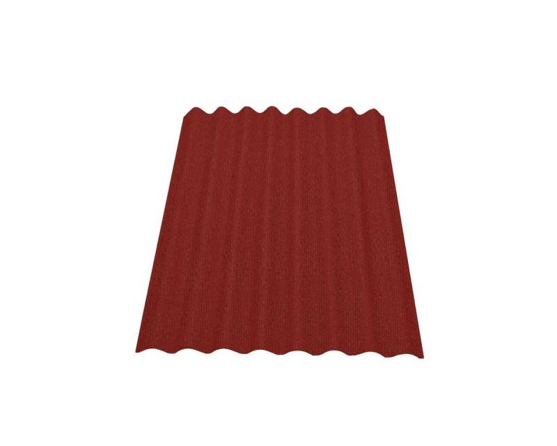 Onduline Dachpappe Dachplatte Easyline® Wellplatte Gartenhaus, Farbe: rot, wellig, (1-St), Größe: 1000 x 760 x 2,6 mm, Profil: 96/38 von Onduline