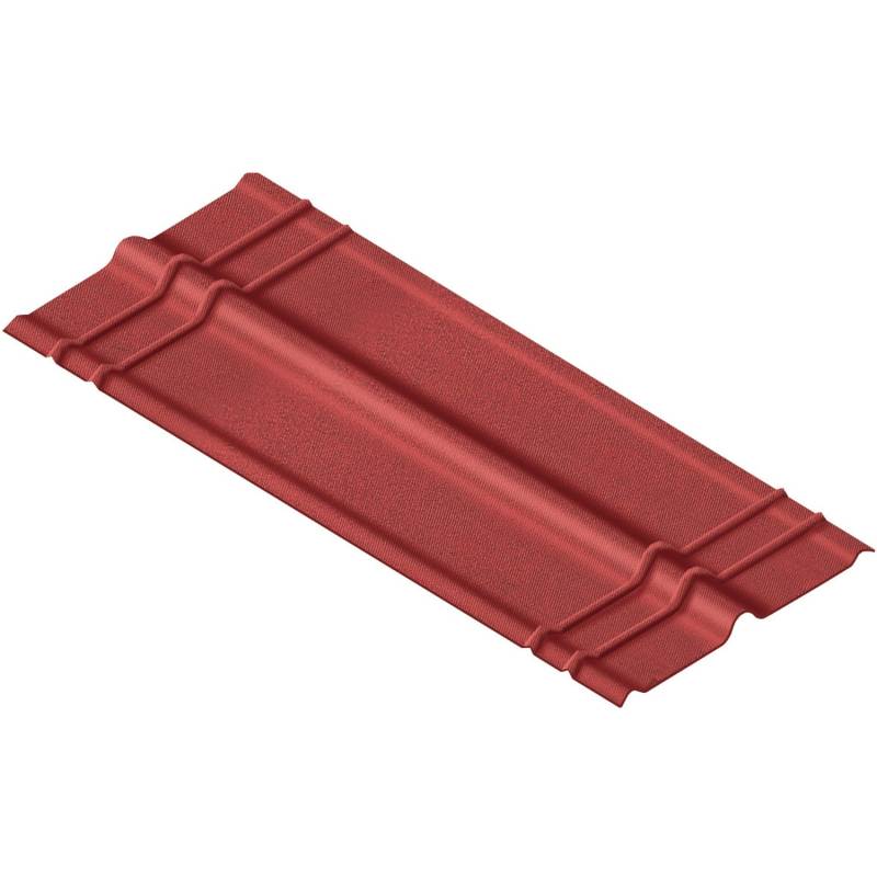 Onduline Firsthaube Mattrot für Base Bitumenwellplatte 1.000 mm x 180 mm von Onduline