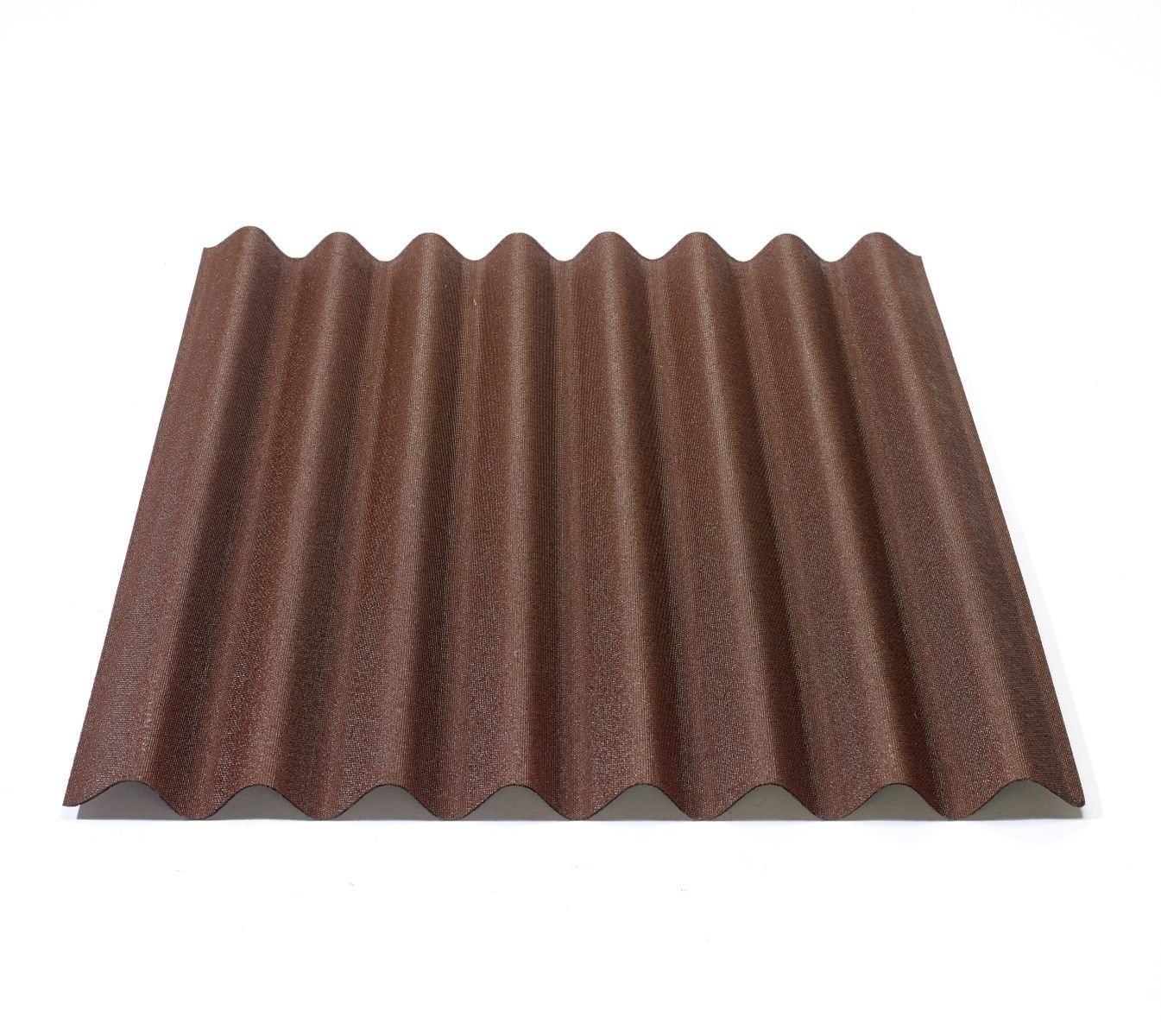 Onduline Dachpappe Onduline Easyline Dachplatte Wandplatte Bitumenwellplatten Wellplatte 1x0,76m - braun, wellig, 0.76 m² pro Paket, (1-St) von Onduline